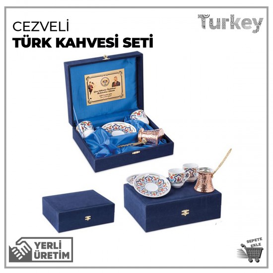 Cezveli Türk Kahvesi Seti (Fiyat Alınız !!)
